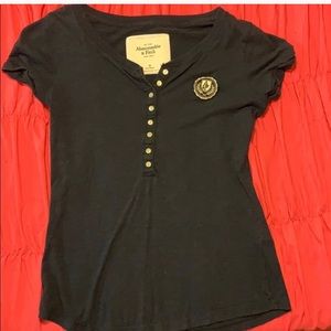 Abercrombie and Fitch Navy blue tee